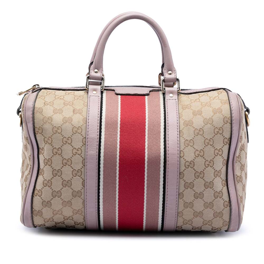 Gucci Vintage Web Boston Bag Gg Canvas #275211G81B